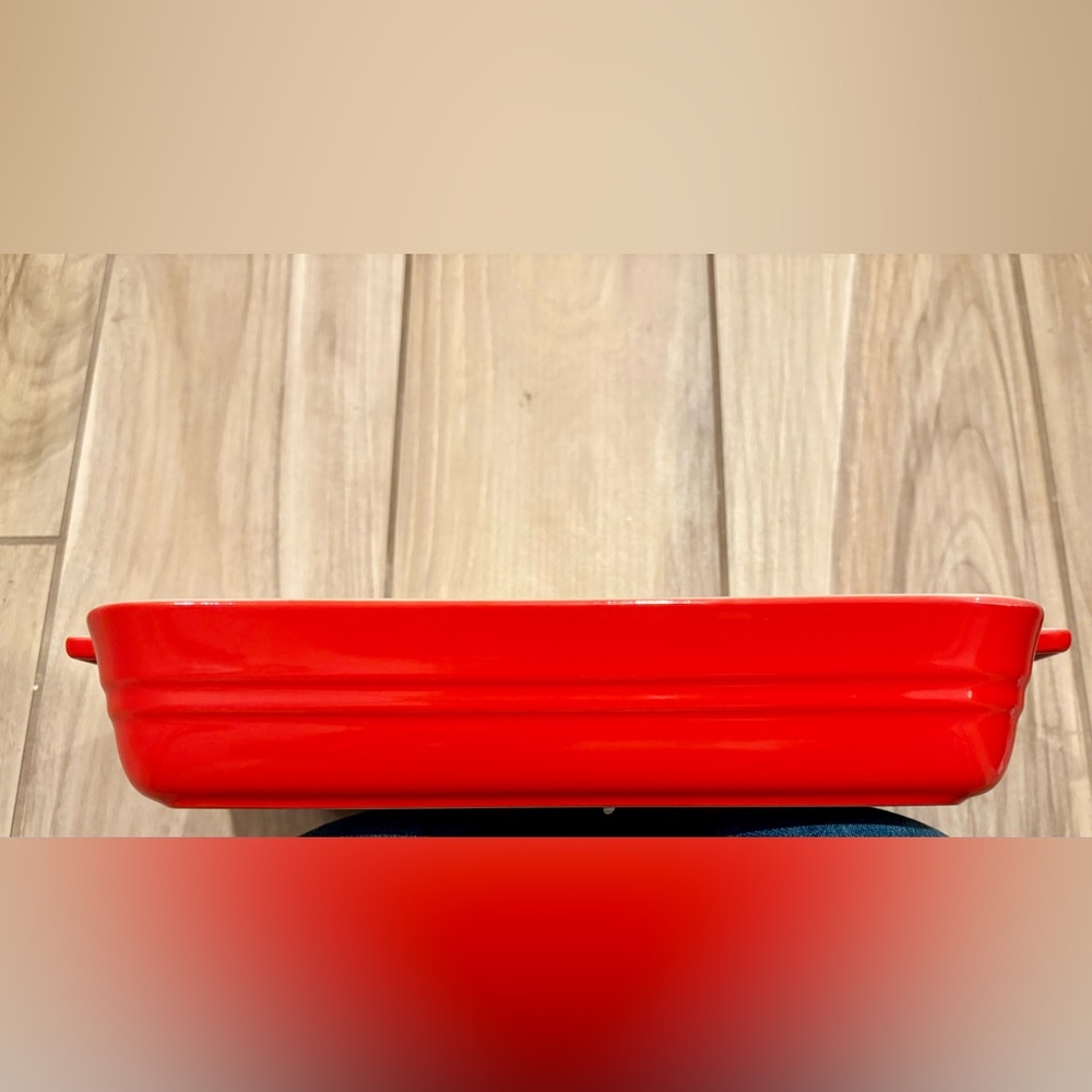 NWT Le Creuset 25 cm Carmin red orange Rectangular Baking Dish